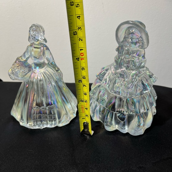 vintage Wheaton Ware Carnival Glass figurines Southern Belle & colonial lady - Picture 3 of 6